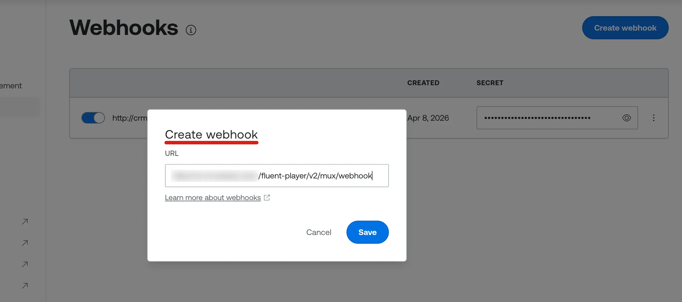 Webhook Secret