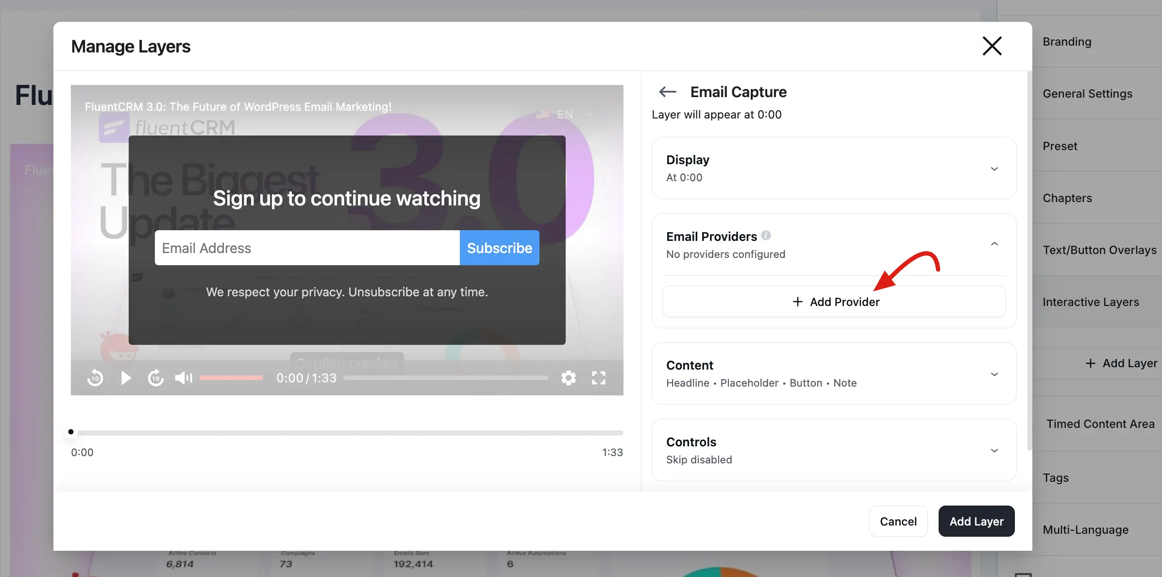 Add email provider