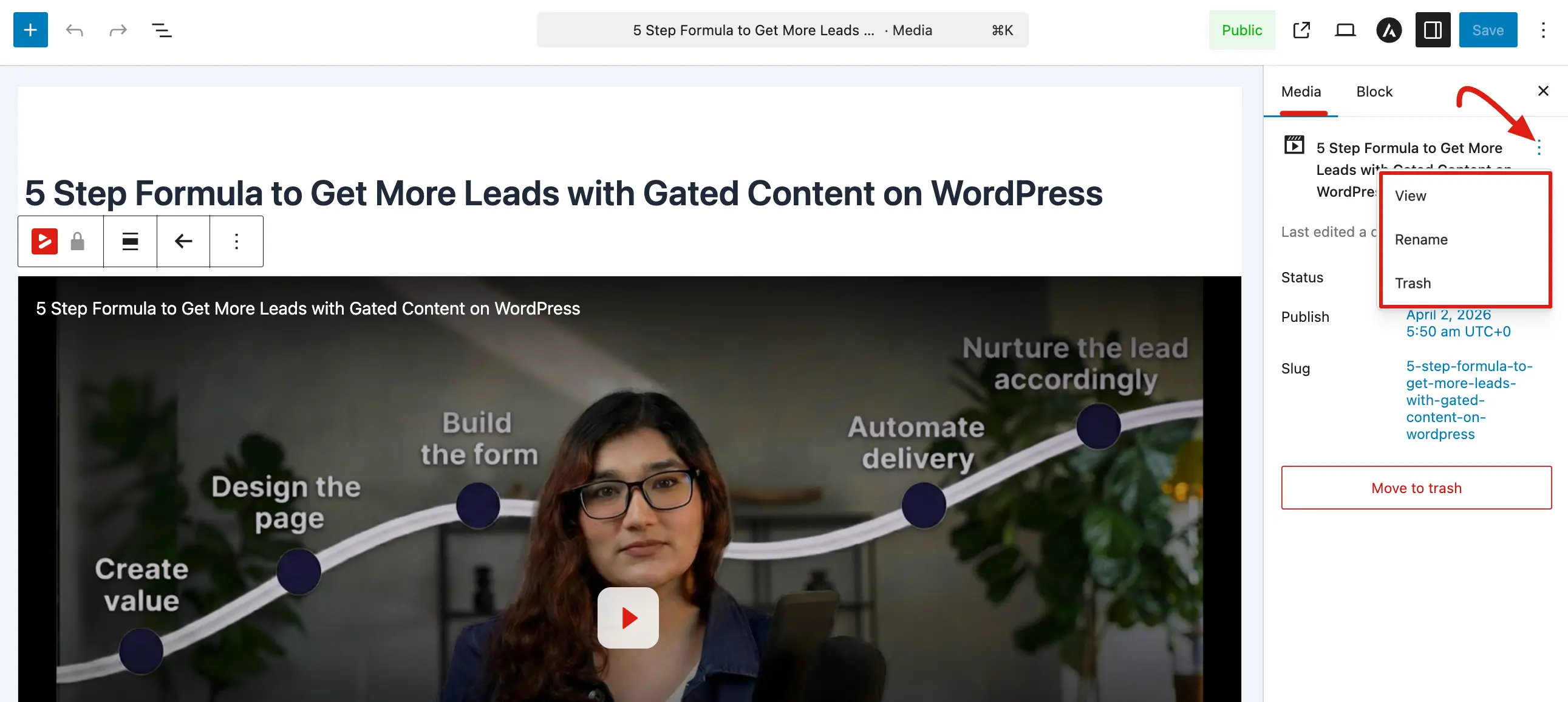 Media Tab